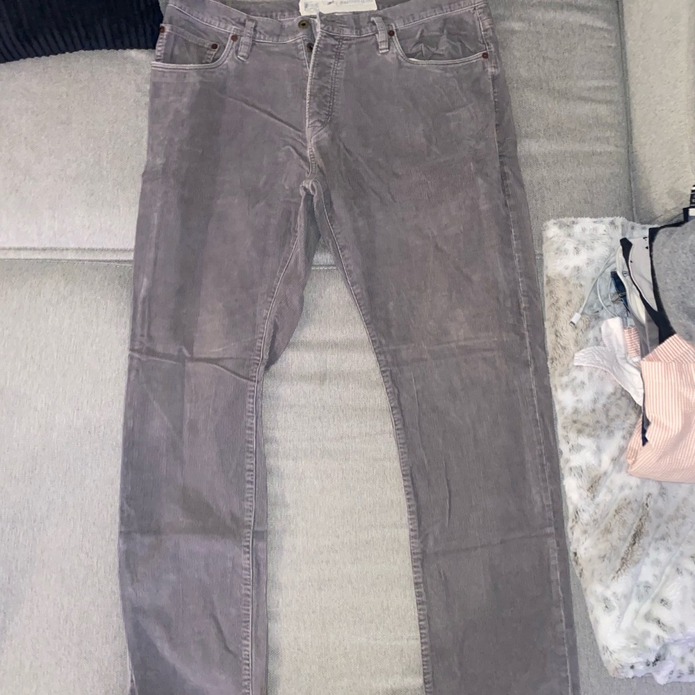 Ralph Lauren Rugby Gray Corduroy Pants 36x34